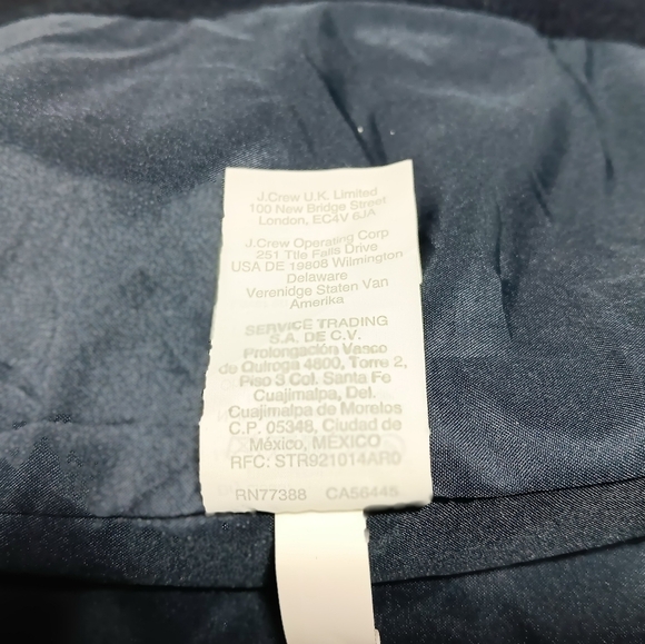 J.Crew  Wool blend Full zip Village Coat Ladies size S - Picture 11 of 15